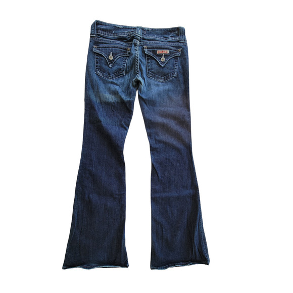 Hudson Signature Bootcut Flare Dark‎ Wash Y2K Low-Mid Rise Denim Jeans Size 28 - Picture 8 of 9